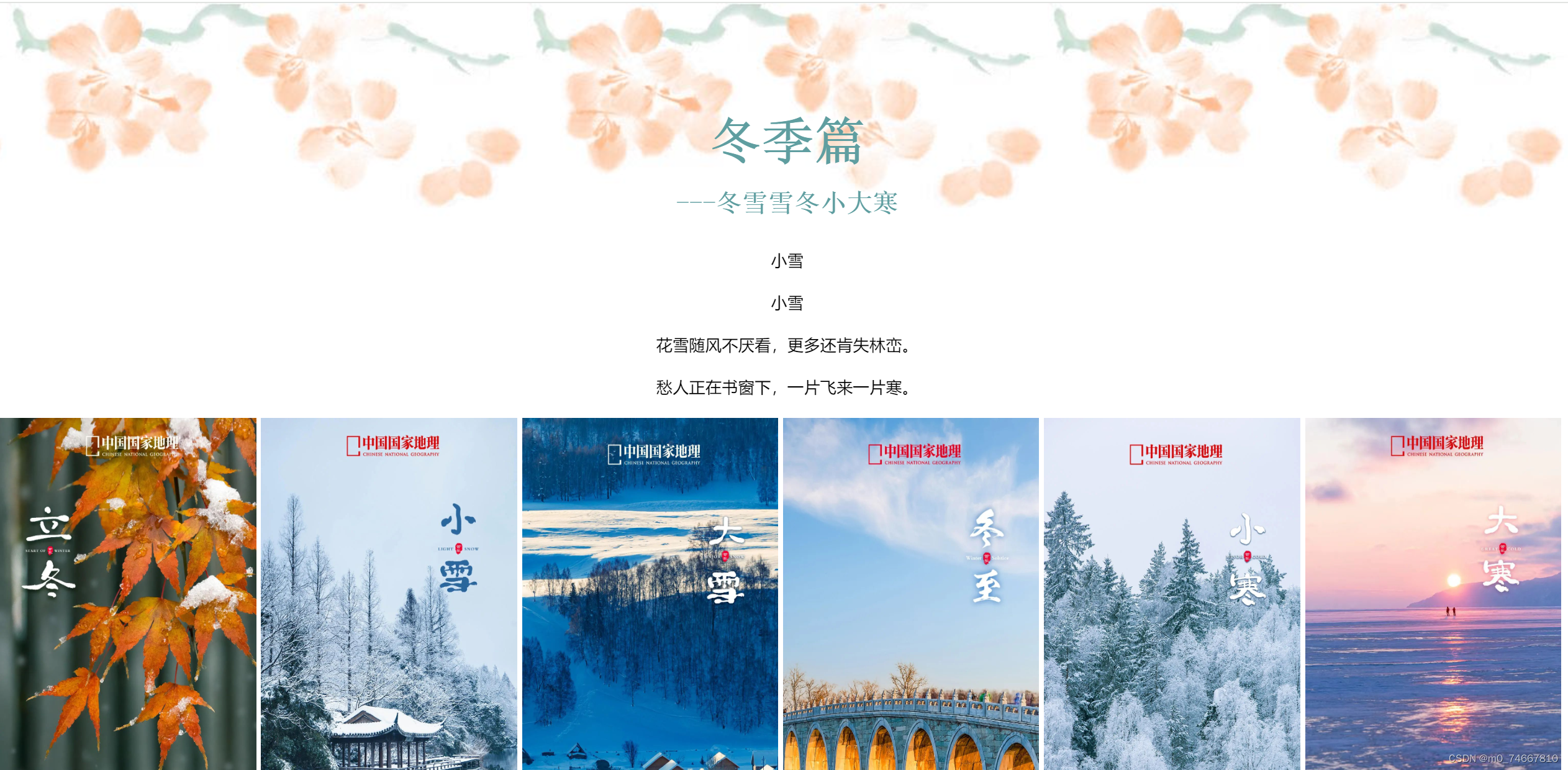 静态网页设计二十四节气网站HTML+CSS+JS(web期末大作业）插图(4)