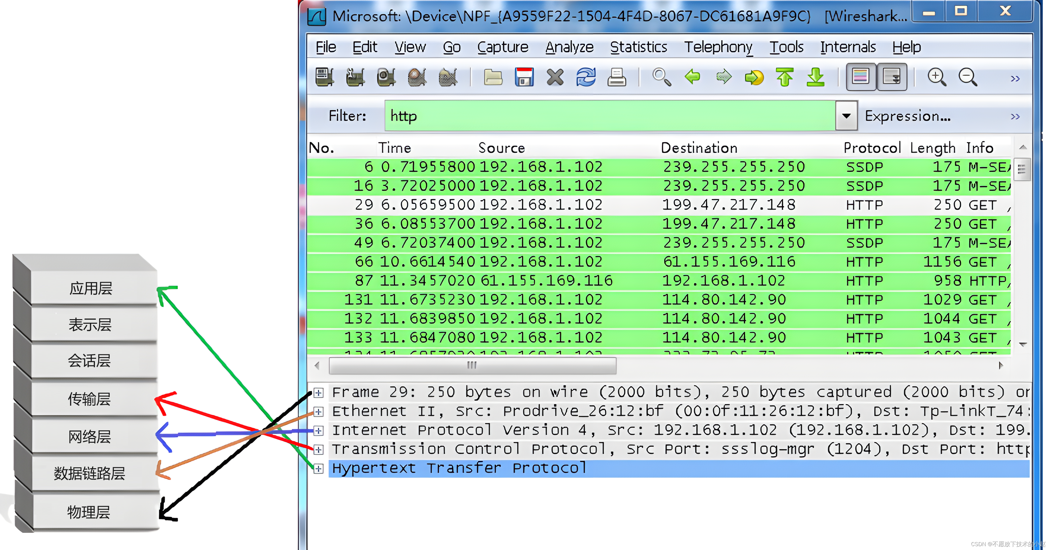 抓包工具 Wireshark 的下载、安装、使用、快捷键插图(11)