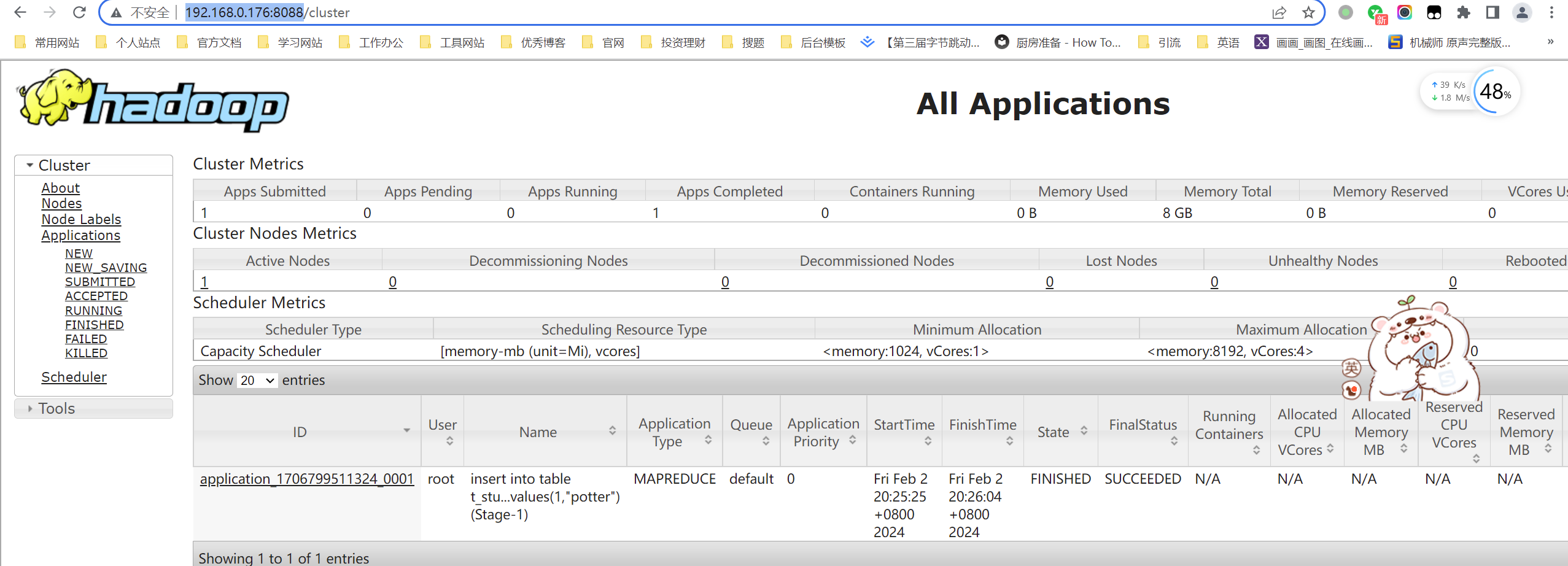 大数据实训项目(小麦种子)-03、大数据环境Hadoop、Mapreduce、Hive、Hbase、HDFS搭建服务及调试插图(9)