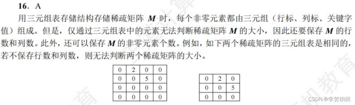 数据结构错题答案汇总插图(19)